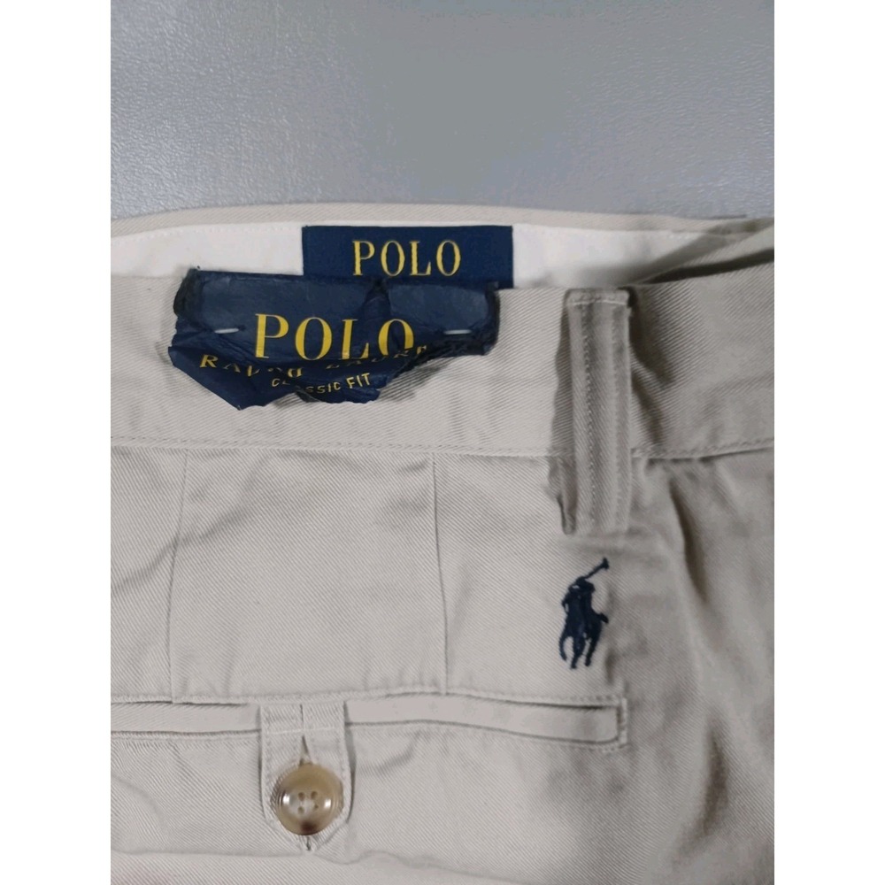 Polo Ralph Lauren Pants Mens 34x34 Khaki Classic Fit Straight Leg Chino NWT - Picture 2 of 5